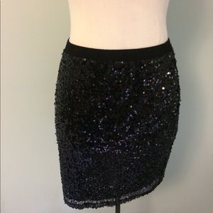 New black sequins skirt
